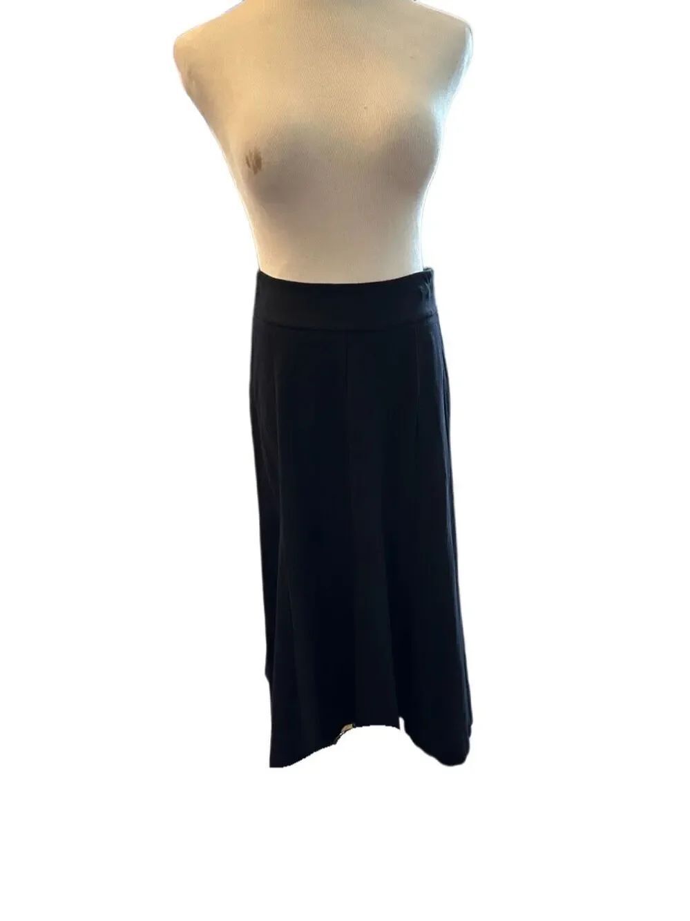 Coldwater Creek Black Midi Skirt Sz 6